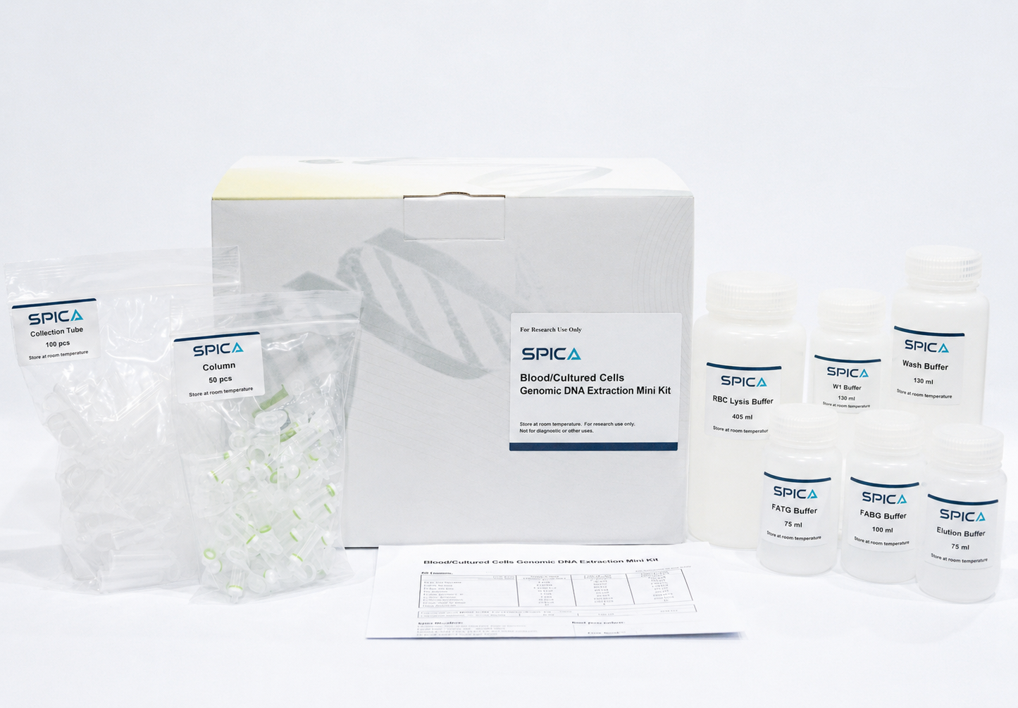 SPICA Blood/Cultured Cells Genomic DNA Extraction Mini Kit