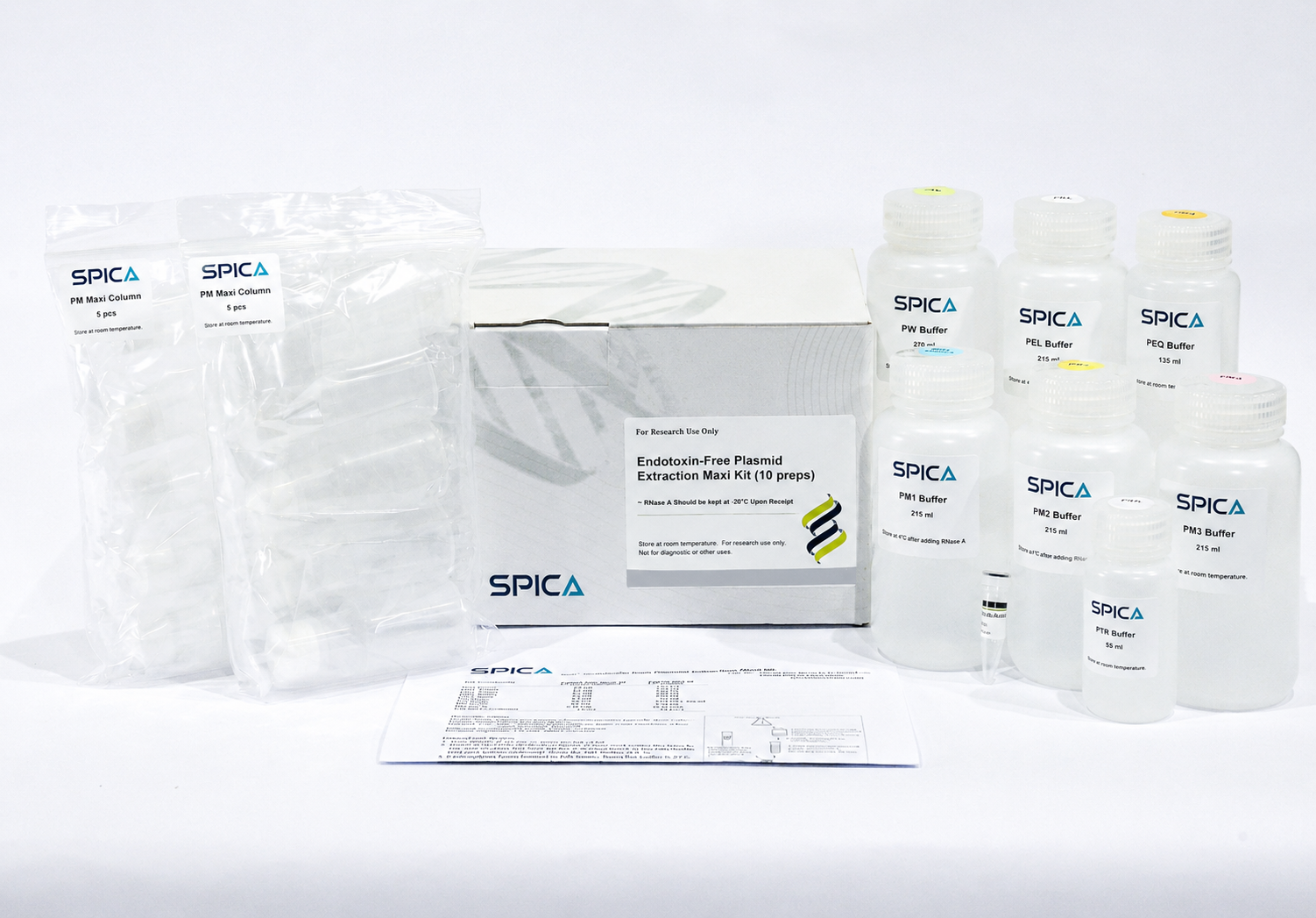 SPICA Endotoxin-Free Plasmid Extraction Maxi Kit
