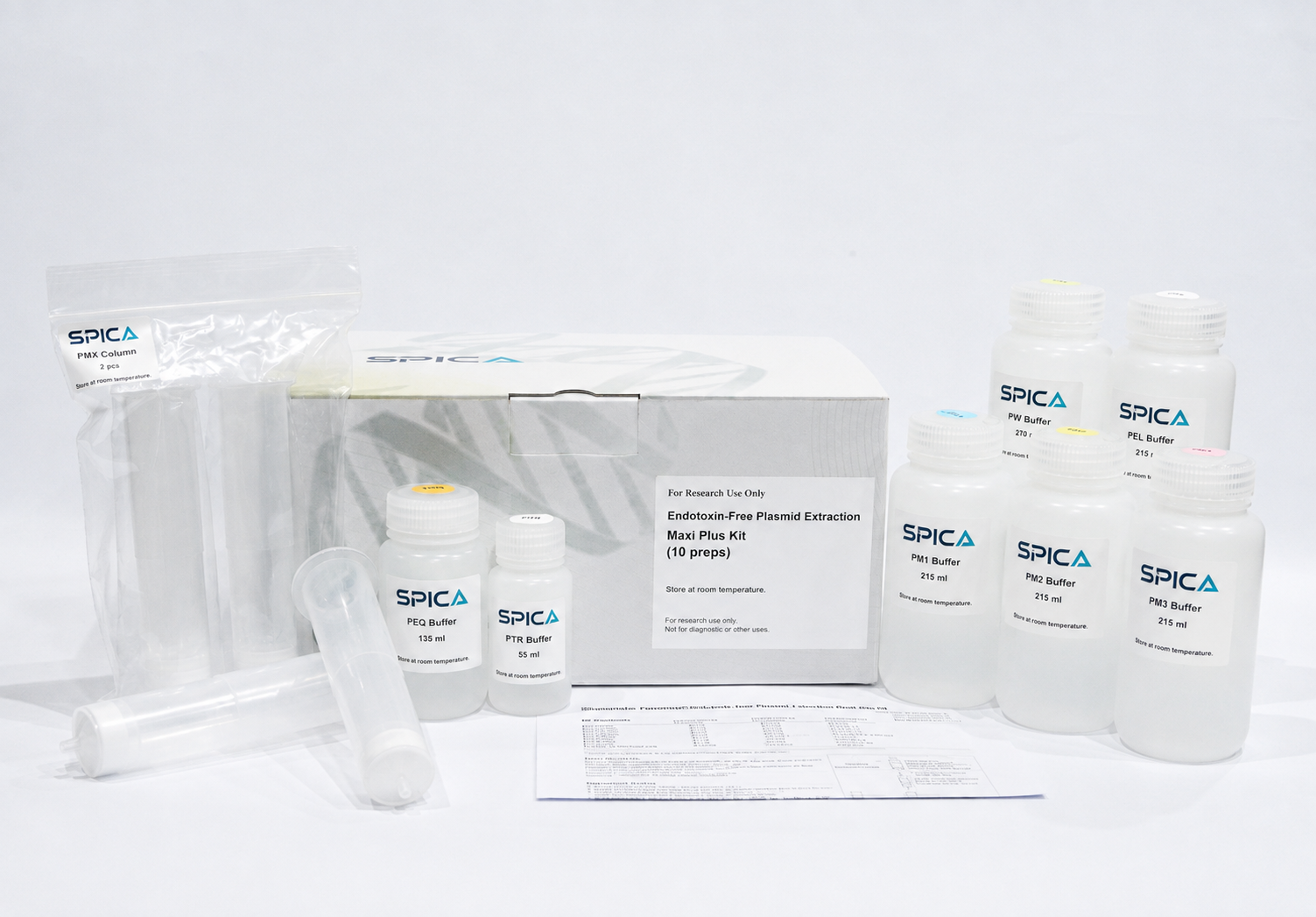 SPICA Endotoxin-Free Plasmid Extraction Maxi Plus Kit