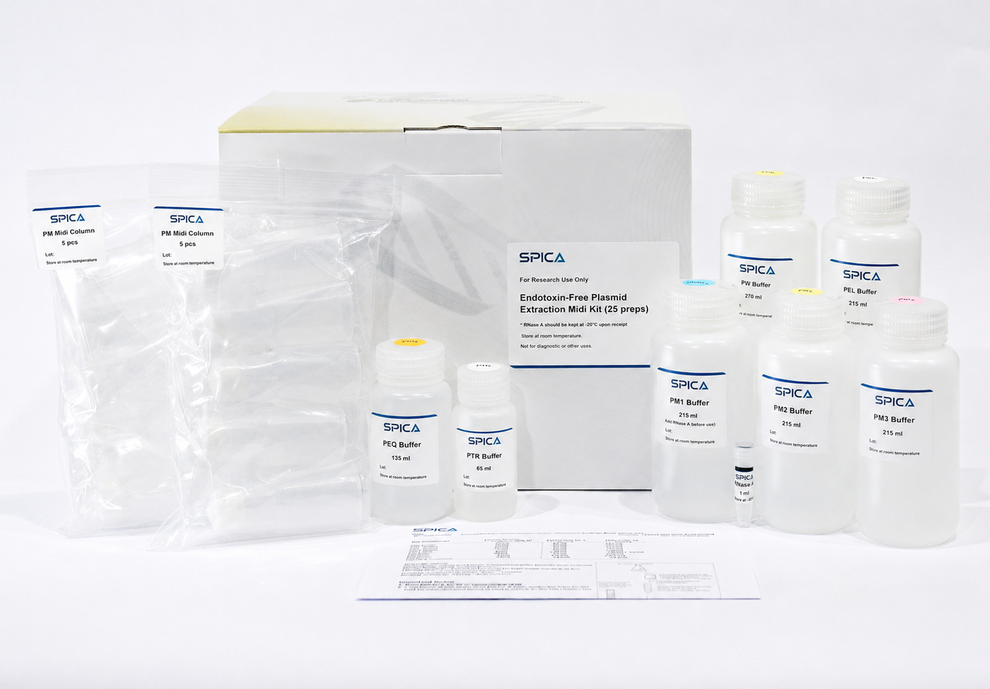 SPICA Endotoxin-Free Plasmid Extraction Midi Kit