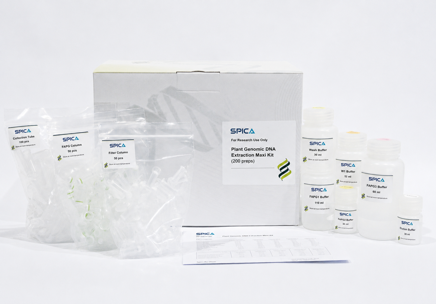 SPICA Plant Genomic DNA Extraction Maxi Kit