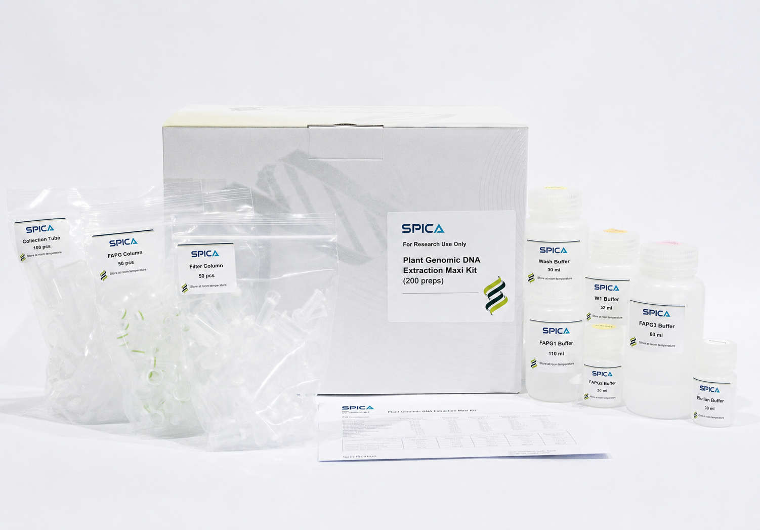 SPICA Plant Genomic DNA Extraction Maxi Kit