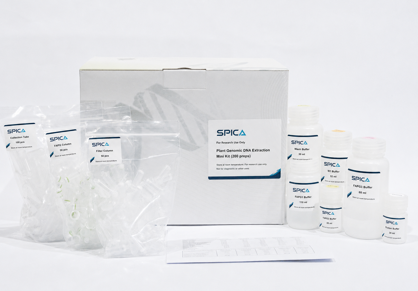 SPICA Plant Genomic DNA Extraction Mini Kit