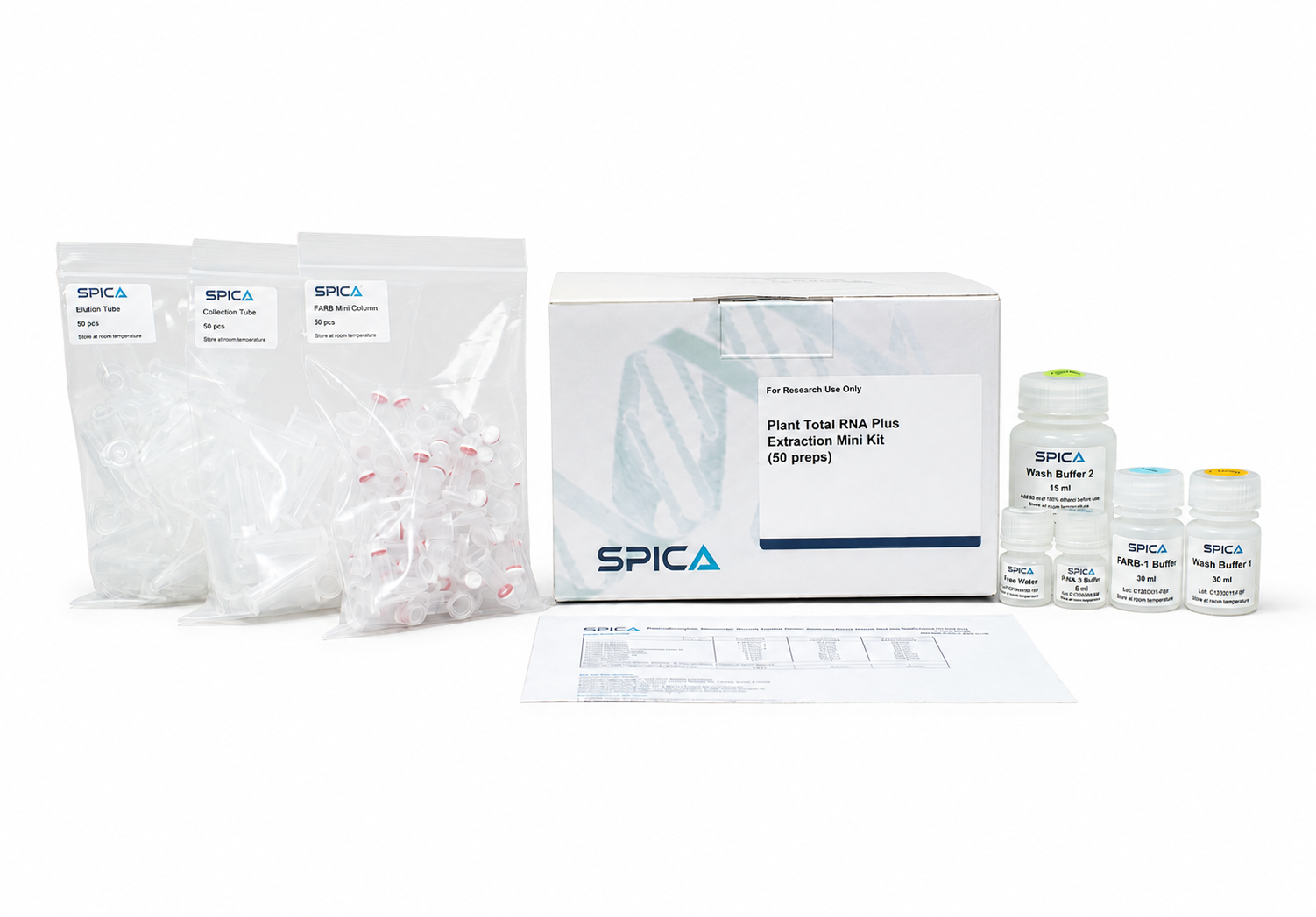 SPICA Plant Total RNA Plus Extraction Mini Kit