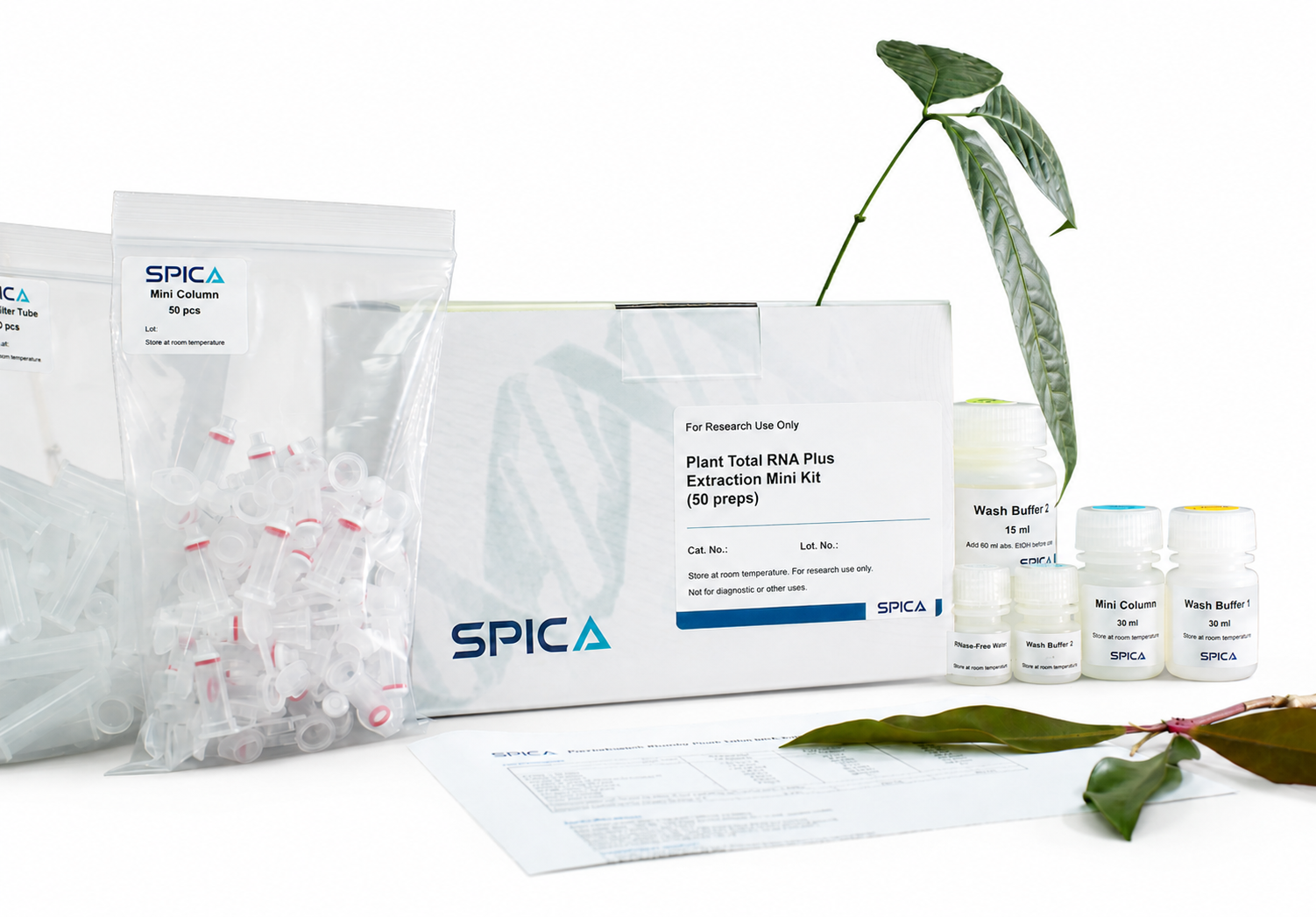 SPICA Plant Total RNA Plus Extraction Mini Kit – image 2