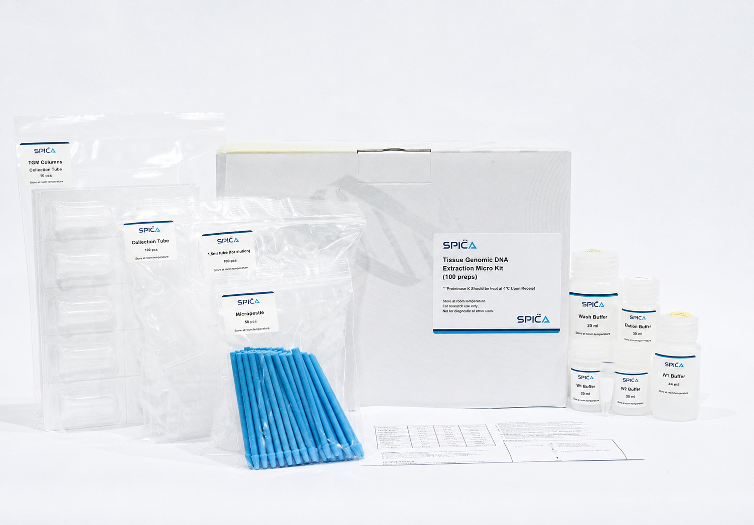 SPICA Tissue Genomic DNA Extraction Micro Kit